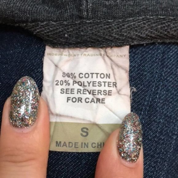 Steel Tribe Muscle Gear Grey Zip Up Sweatshirt - Picture 7 of 7